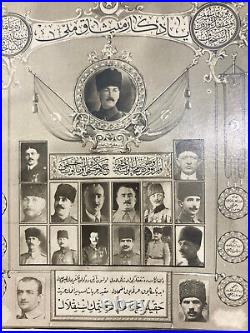 ATATURK and His Comrades in Arms 1920s War of Independence Postcard