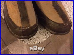 Aaf Pre-ww11 Nos Flt. Boots! White Sheepskin/leather Trim! 4 Very Cold! Minty Med