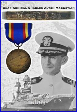 Admiral Charles A. Macgowan M. N? 2092 Navy Yangtze Medal Numbered Uss Arizona