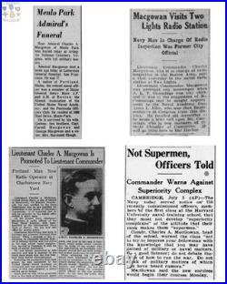 Admiral Charles A. Macgowan M. N? 2092 Navy Yangtze Medal Numbered Uss Arizona