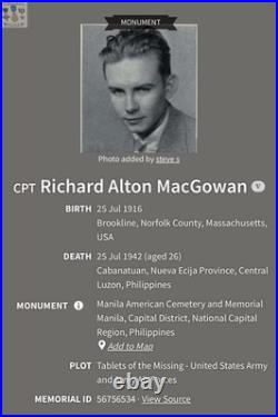 Admiral Charles A. Macgowan M. N? 2092 Navy Yangtze Medal Numbered Uss Arizona