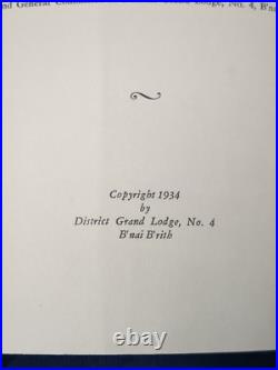 An Answer to the Nazi Menace Petition To President Roosevelt Truth, Justice 1934