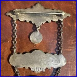Antique 1922 Irving Park Rifle Club Sterling Silver Match Medal Chicago Schridde