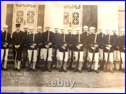 Antique 1923 Yardlong N. T. S. Newport R. I. 38th Co. Us Navy Photo 41 Long