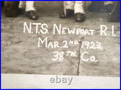 Antique 1923 Yardlong N. T. S. Newport R. I. 38th Co. Us Navy Photo 41 Long