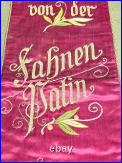 Antique German Dedication Banner Dated 1932 #1