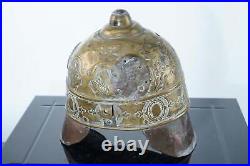 Antique Hussar/Fireman Brass helmet