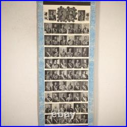 Antique Imperial Japanese Army Navy Royal Generals Portrait Scroll Prewar