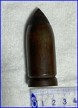 Antique Imperial Japanese Emperor Coronation Nordenfelt Bullet Sculpture 1915