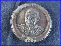 Antique Imperial Japanese Navy Admiral Togo Mikasa Tsushima War Paperweight