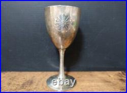 Antique Imperial Japanese Navy Royal Silver Wine Glass, Admiral Gift 1922
