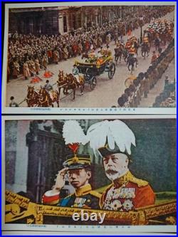 Antique Japan Crown Prince Hirohito 1921 Europe Tour Postcard Set Britain
