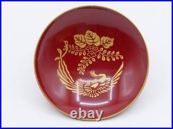 Antique Japanese 1928 Hirohito Enthronement Lacquer Sake Cup Boxed