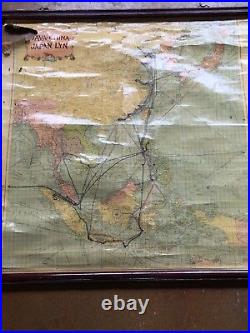 Antique Java China Japan Lyn Map Admiral Denebrink WW I II Nautical Wall Chart