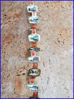 Antique Napoleon Military Uniforms Pull-Out Panorama in Brass Box Belgium FR/NL