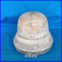 Antique Pre-WW II Military German Army Helmet Industrial Wood Mold Made In Spain