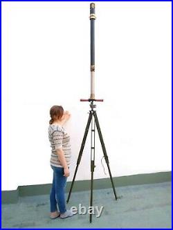 Antique Rarest Tallest 135´´ Zeiss Military Periscope Tripod & Stakes Boxed Wow