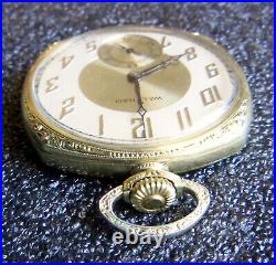 Antique Royal Waltham 110th Engineers M. O. N. G. Pocket Watch / Eagle Fob