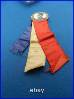 Antique US Army General John J Pershing Welcome Pin WWI, withribbon, dated 9/10/19