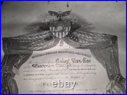 Antique Unites States Millitary Academy Bachelors Certificate Dated 1935 NAMED