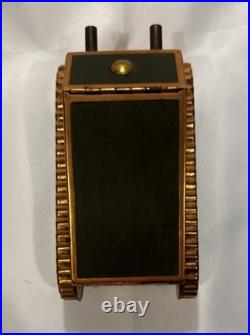Antique WWI Era US Army Tank Copper Cigarette Holder Snuff Box Officer's Desk
