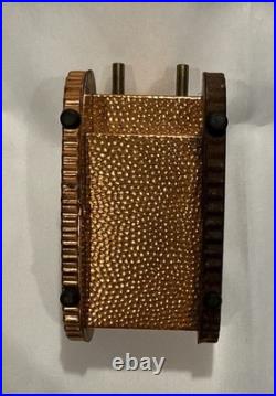 Antique WWI Era US Army Tank Copper Cigarette Holder Snuff Box Officer's Desk