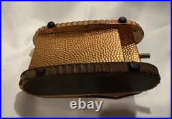 Antique WWI Era US Army Tank Copper Cigarette Holder Snuff Box Officer's Desk