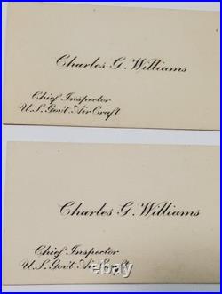 Archive - Glenn L. Martin Co - Charles Williams, Chief Inspector Govt Aircraft