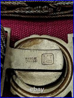Argentine Navy Admiral Sword Belt Slings MTC France c. 1920 Regulation 1901 Gilt