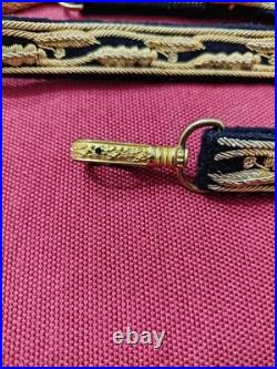 Argentine Navy Admiral Sword Belt Slings MTC France c. 1920 Regulation 1901 Gilt