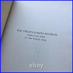 Army 28th Division Pennsylvania Guard In The World War Book Volume 2 & 3 Martin