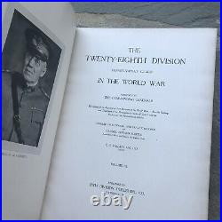 Army 28th Division Pennsylvania Guard In The World War Book Volume 2 & 3 Martin
