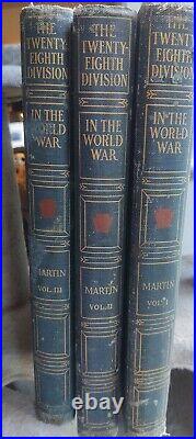 Army 28th Division Pennsylvania Guard in the World War, Volumes 1, 2, & 3, 1st