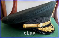 Army Field Grade Officer Major or Colonel dress Hat Dark Green Wool 7 1/4