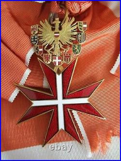 Austria 2nd Rep. Order Of Merit Grand Cross Set. Silver/hallmarked. Cased, Rr