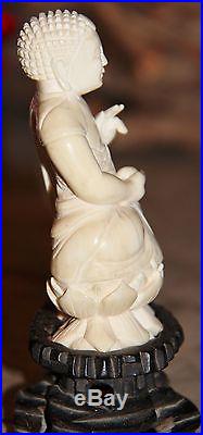 Authentic From Shanghai China Ivory Color Buddha Estate Sale