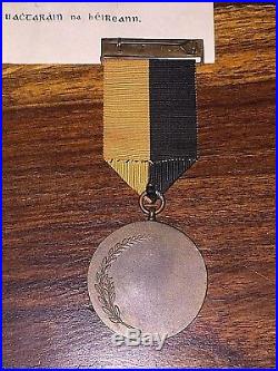 Authentic Irish Black & Tan Independence War Medal In Box President Mini Ireland