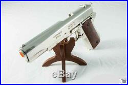 Authentic Replica M1911A1 Chrome Finish Colt. 45 Automatic Pistol Non-Firing Gun