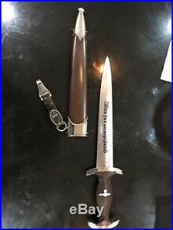 Authentic WW2 German SA RZM M7/14 Dagger with Scabbard