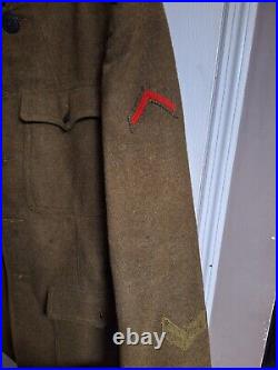 Authentic WWI Era US Army Wool Uniform Set Coat, Tunic, Pants, Hat Rare Find