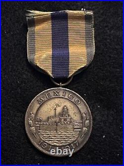 BB&B 1920's US Navy Mexico Campaign Medal Not Numbered Great Example Pin Brooch