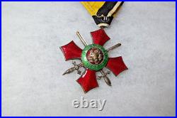 BULGARIA National Order of Miltary Merit V Class Type 1 with Ribbon Original