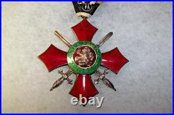BULGARIA National Order of Miltary Merit V Class Type 1 with Ribbon Original