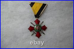 BULGARIA National Order of Miltary Merit V Class Type 1 with Ribbon Original