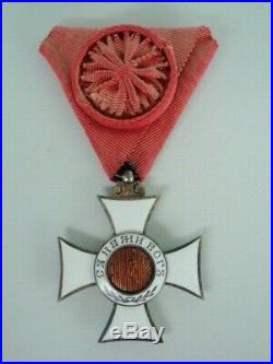 BULGARIA ORDER OF ST. ALEXANDER OFFICER GRADE WithO CROWN. SILVER/MARKED. RAR