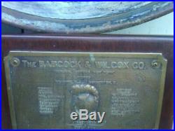 Babcock & Wilson Boiler Plate for USS Whipple Asiatic Fleet Destroyer 1919