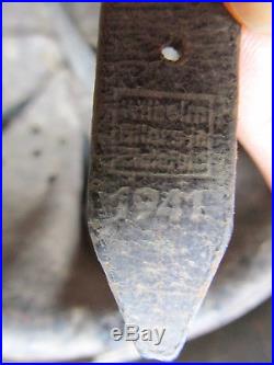 Barn Find 100% Original M35 Camo German Helmet Liner Chin Strap Pin Badge Medal