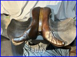 Barnsby Cavalry Saddle British Military Issue 30's- 18 Seat- Original Stamps