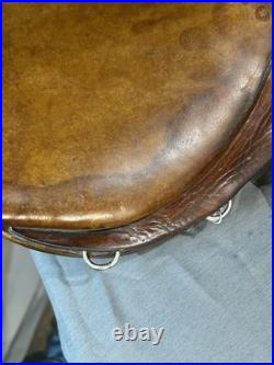 Barnsby Cavalry Saddle British Military Issue 30's- 18 Seat- Original Stamps