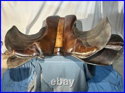 Barnsby Cavalry Saddle British Military Issue 30's- 18 Seat- Original Stamps